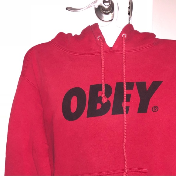 red obey sweatshirt